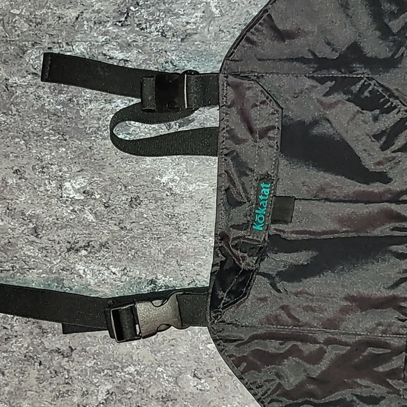 Made in USA. KOKATAT Black Nylon Waterproof Paddling Boat Crew Bib Overalls Med. - Picture 3 of 15